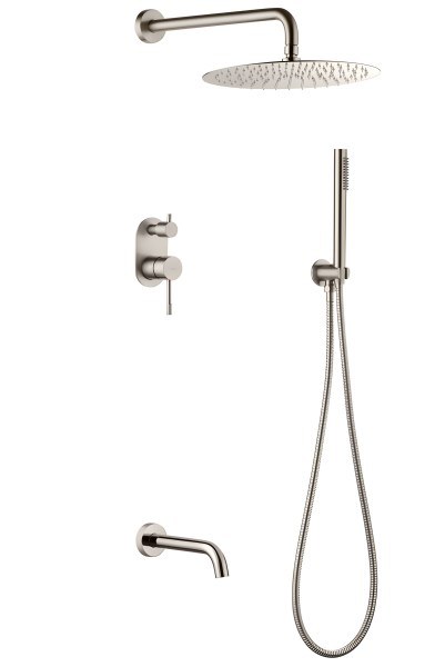 Душевая система Boheme Uno 464-2-NB  с изливом, никель
