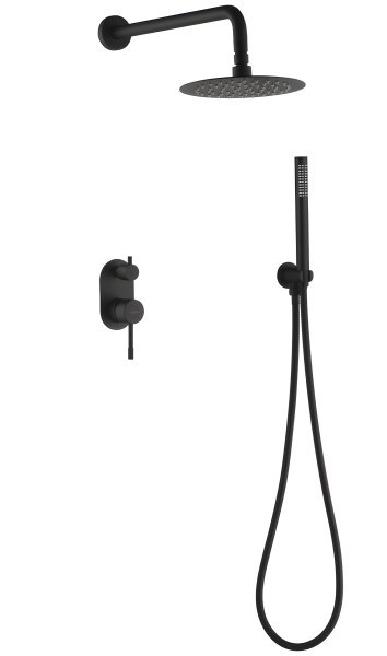 Душевая система Boheme Uno 464-B, черная матовая