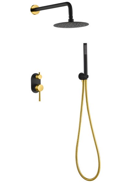 Душевая система Boheme Uno 464-BG, черная матовая