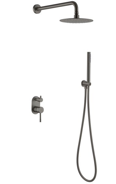 Душевая система Boheme Uno 464-GM, оружейная сталь