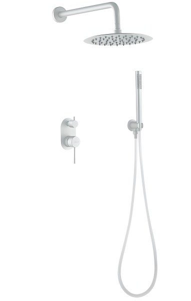 Душевая система Boheme Uno 464-MW, белая матовая