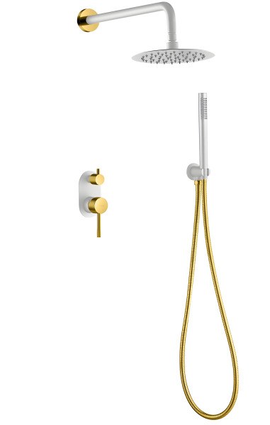 Душевая система Boheme Uno 464-WG, белая матовая