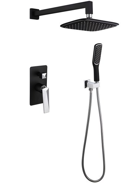 Душевая система Boheme Venturo 374-B, черная матовая