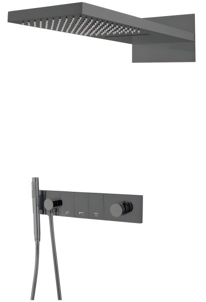 Душевая система Boheme Zodiac 132-SGM, оружейная сталь