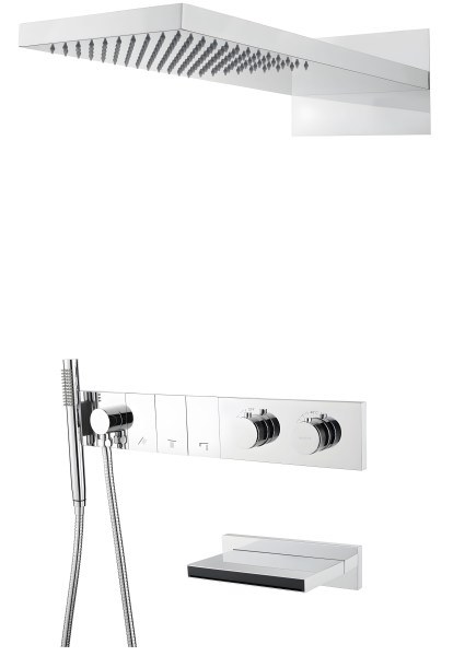 Душевая система Boheme Zodiac 133-2-CR с изливом, хром