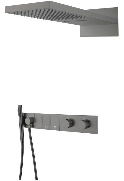 Душевая система Boheme Zodiac 133-GM, оружейная сталь