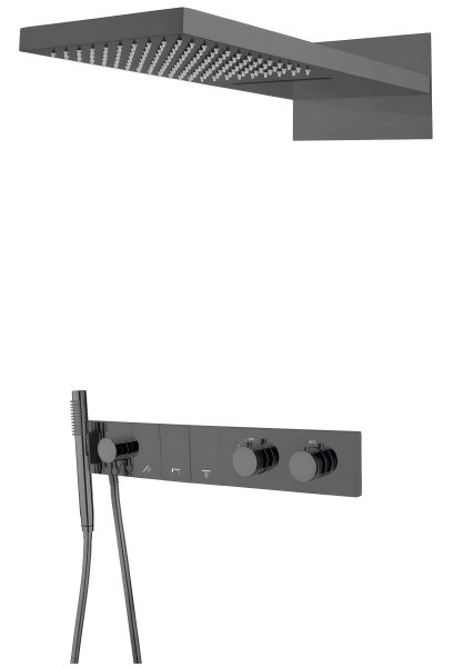 Душевая система Boheme Zodiac 133-SGM, оружейная сталь