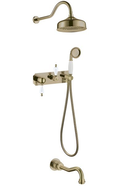 Душевая система Boheme Medici 308-SW, бронза