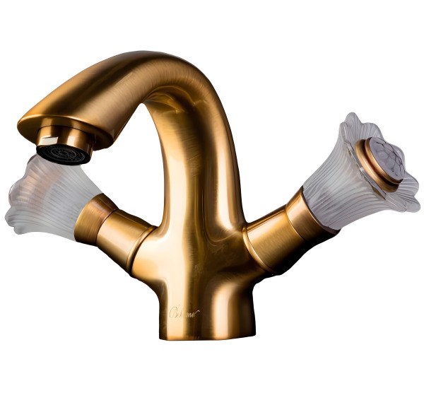 Смеситель для раковины Boheme Camelia 311, бронза