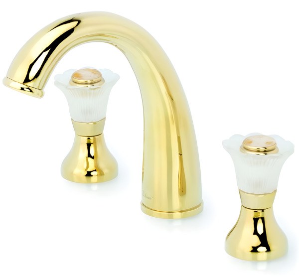 Смеситель для раковины Boheme Camelia 297, золото