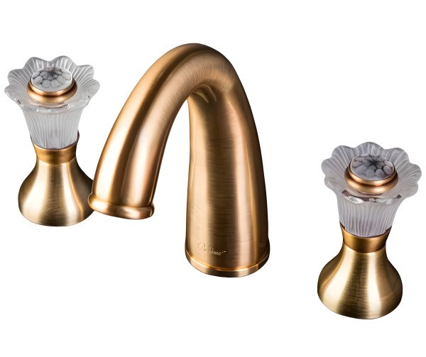 Смеситель для раковины Boheme Camelia 317, бронза