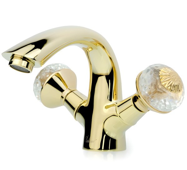 Смеситель для раковины Boheme Flora 291-FL, золото