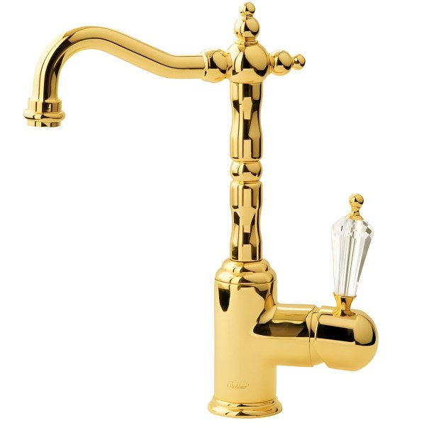 Смеситель для раковины Boheme Imperiale Presente 322, золото