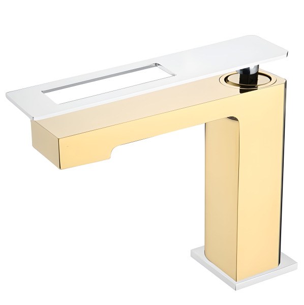 Смеситель для раковины Boheme Q 141-GCR, золото