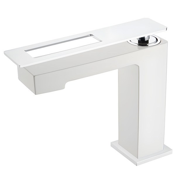 Смеситель для раковины Boheme Q 141-WCR, белый матовый