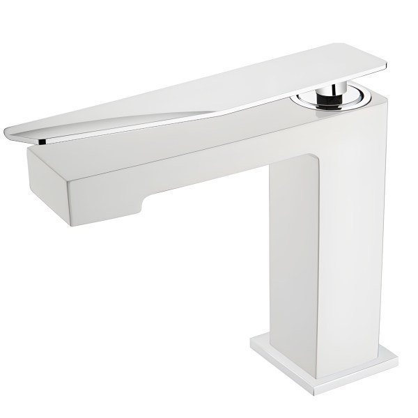 Смеситель для раковины Boheme Q 141-WCR.2, белый матовый