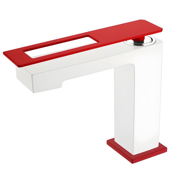 Смеситель для раковины Boheme Q 141-WR, белый матовый