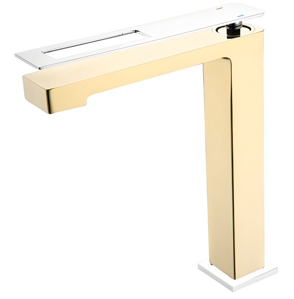 Смеситель для раковины Boheme Q 142-GCR, золото