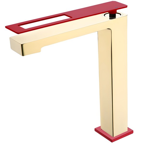 Смеситель для раковины Boheme Q 142-GR, золото