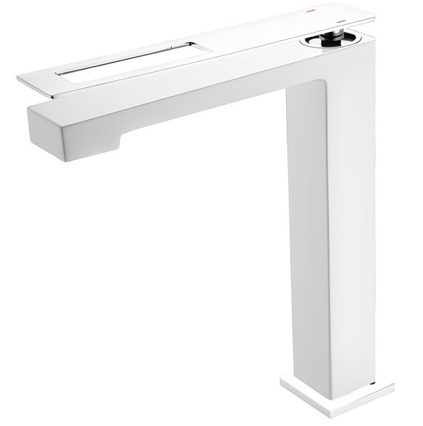 Смеситель для раковины Boheme Q 142-WCR, белый матовый