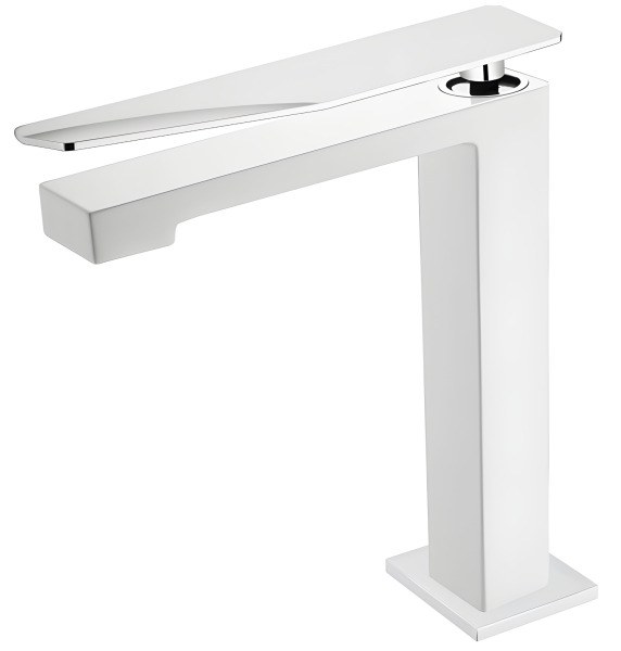 Смеситель для раковины Boheme Q 142-WCR.2, белый матовый