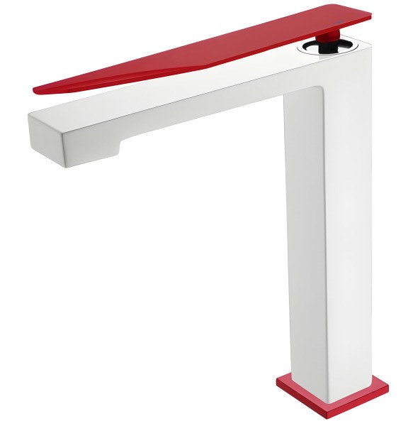 Смеситель для раковины Boheme Q 142-WR.2, белый матовый