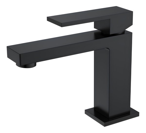 Смеситель для раковины Boheme Qubic 471-B, черный матовый