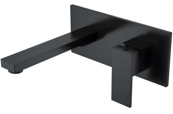 Смеситель для раковины Boheme Qubic 475-B, черный матовый