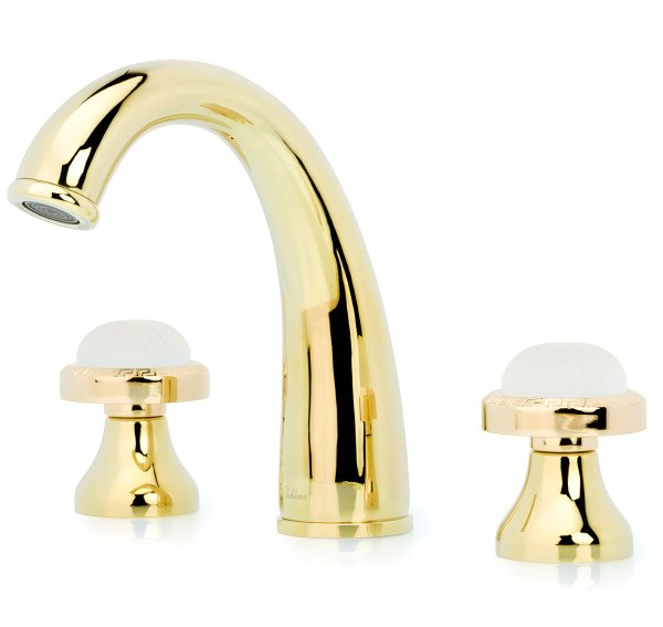 Смеситель для раковины Boheme Satin 297-ST, золото