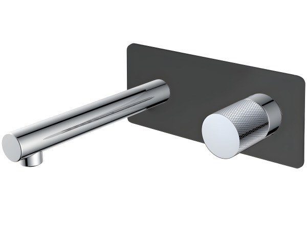 Смеситель для раковины Boheme Stick 125-BCR.2, черный матовый