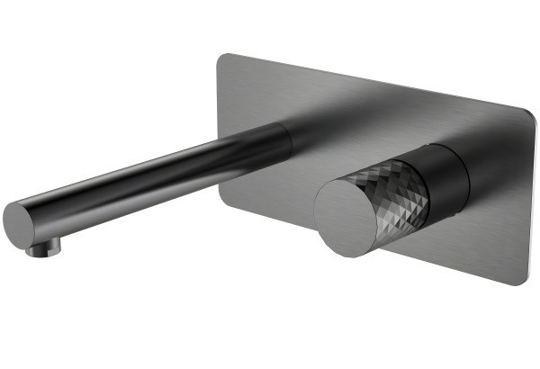 Смеситель для раковины Boheme Stick 125-GM, оружейная сталь