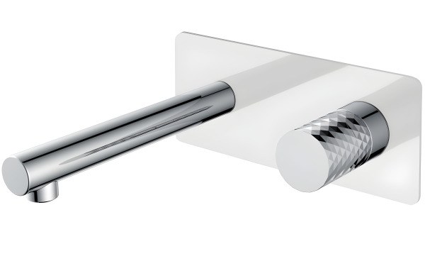 Смеситель для раковины Boheme Stick 125-WCR, белый матовый