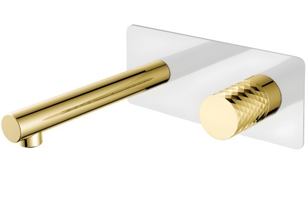 Смеситель для раковины Boheme Stick 125-WG, белый матовый