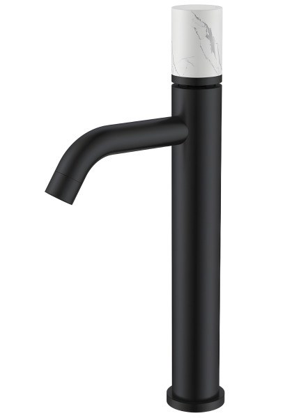 Смеситель для раковины Boheme Stick 122-B-MR-W, черный матовый
