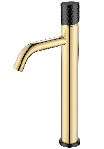 Смеситель для раковины Boheme Stick 122-GB, золото