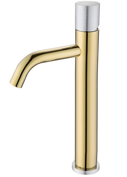 Смеситель для раковины Boheme Stick 122-GCR.2, золото