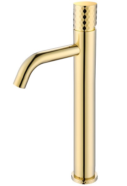 Смеситель для раковины Boheme Stick 122-GG, золото