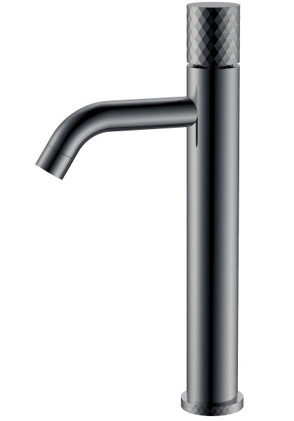 Смеситель для раковины Boheme Stick 122-SGM, оружейная сталь