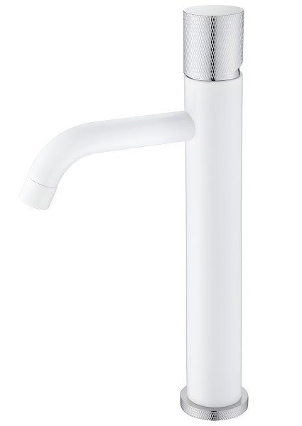 Смеситель для раковины Boheme Stick 122-WCR.2, белый матовый