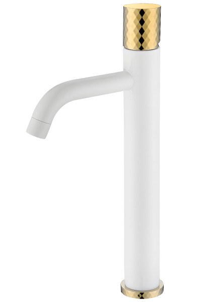 Смеситель для раковины Boheme Stick 122-WG, белый матовый