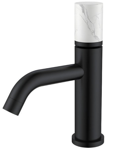 Смеситель для раковины Boheme Stick 121-B-MR-W, черный матовый