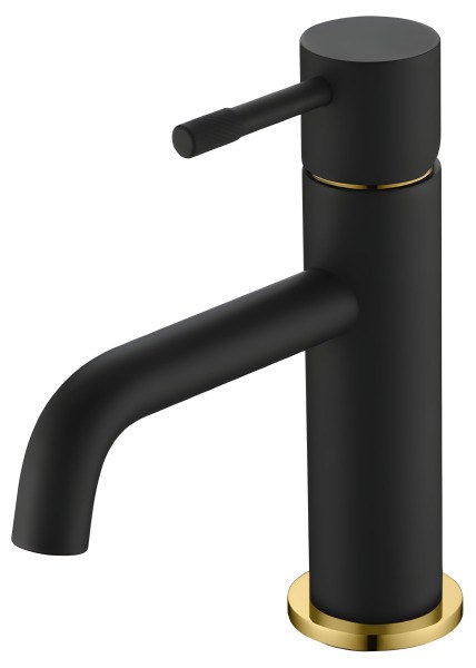 Смеситель для раковины Boheme Uno 461-BG, черный матовый