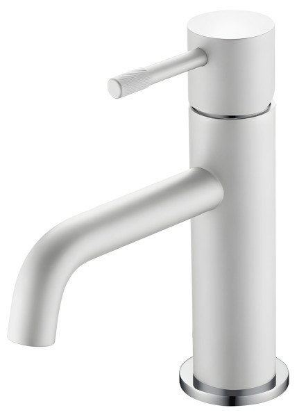 Смеситель для раковины Boheme Uno 461-WCR, белый матовый