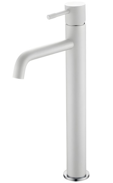 Смеситель для раковины Boheme Uno 462-WCR, белый матовый