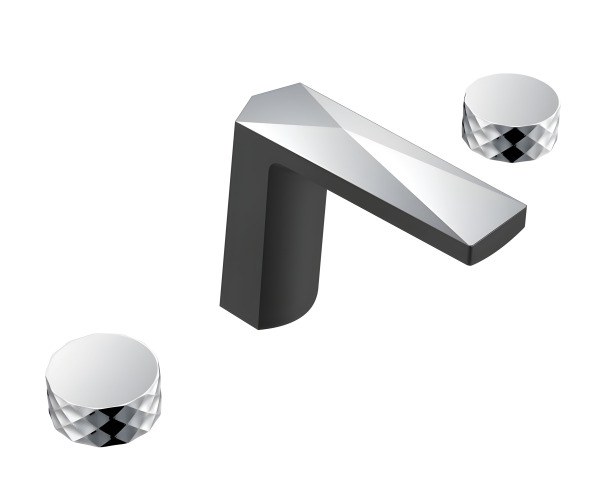 Смеситель для раковины Boheme Venturo 150-BCR-DIAMOND, черный матовый