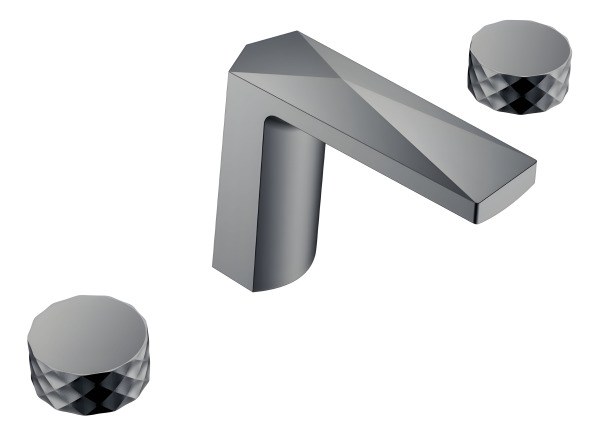 Смеситель для раковины Boheme Venturo 150-SGM-DIAMOND, оружейная сталь