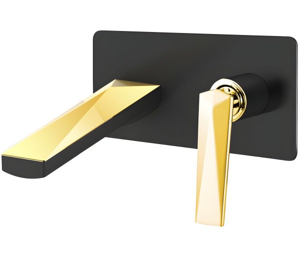 Смеситель для раковины Boheme Venturo 385-B, черный матовый