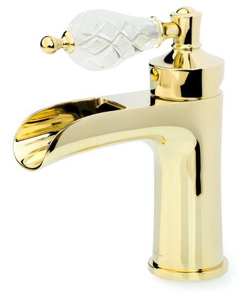 Смеситель для раковины Boheme Vogue 211-CRST, золото