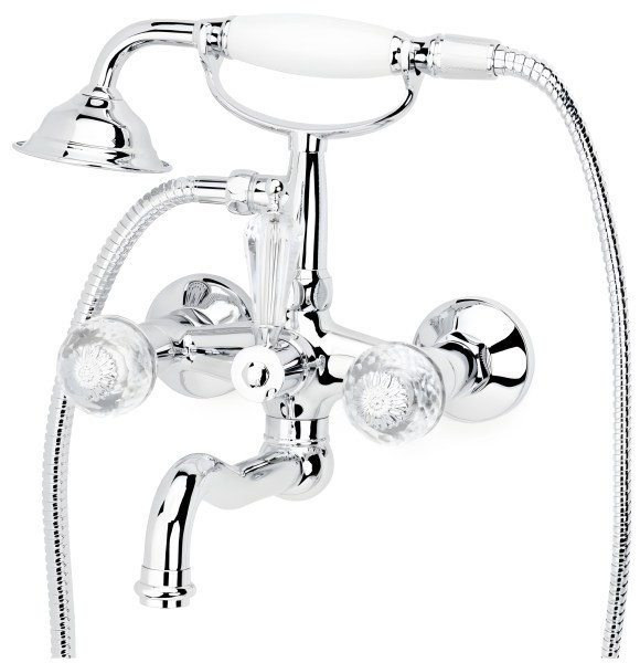 Смеситель для ванны с душем Boheme Flora 273-FL, хром