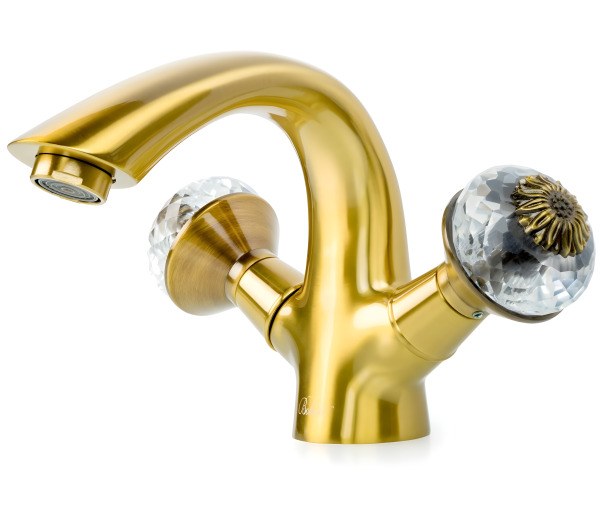 Смеситель для раковины Boheme Flora 311-FL, бронза